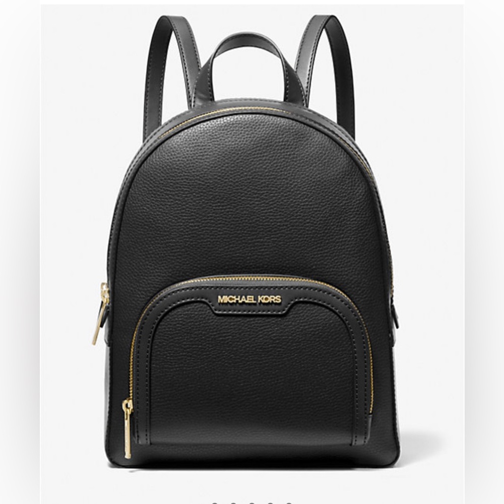 Michael Kors Jaycee Medium Pebbled Leather Backpack. Sz: M